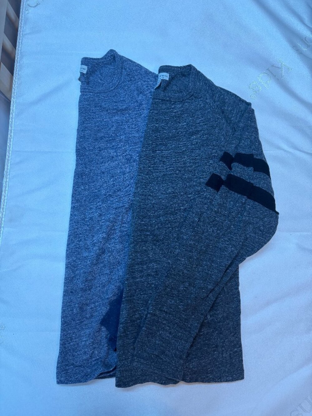 J.Crew Knit Goods Long Sleeve Tees Lot of 2 Size M Slim
